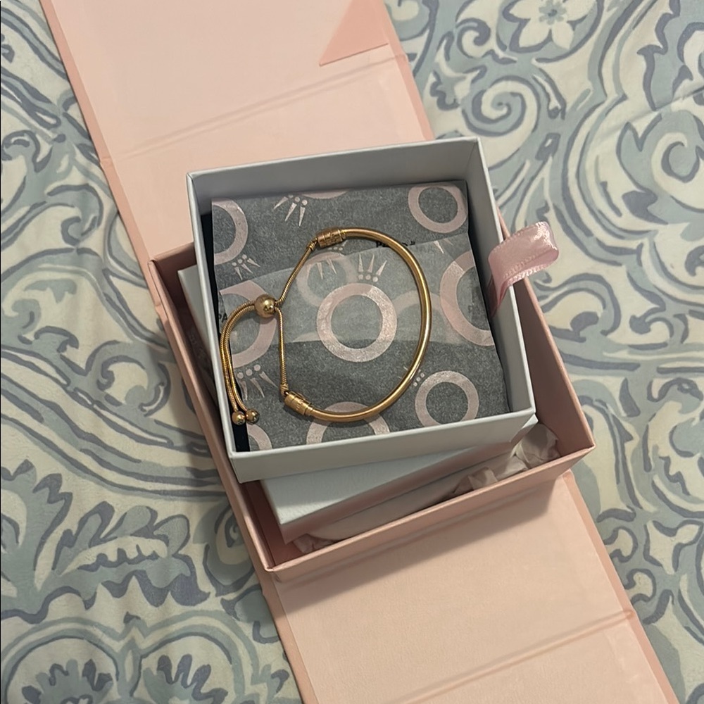 NEW IN BOX Pandora Rose Gold Adjustable Bracelet